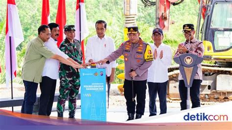 Momen Presiden Jokowi hingga Kapolri Groundbreaking Polres Khusus IKN