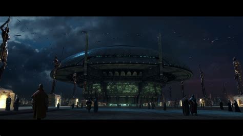 The Galactic Senate building on Coruscant, taken from the film "Star ...