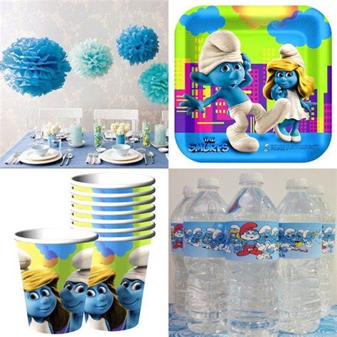 Smurfs Party Decorations | Smurfs party decorations, Smurfs party ...