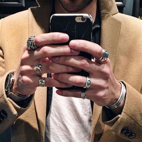 Your Guide to Buying and Styling Men’s Rings - Fashionably Male | Mens rings fashion, Mens ...