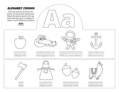 Letter A Worksheets - 50 FREE Printables | Printabulls