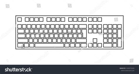 31,853 Keyboard Outline Images, Stock Photos & Vectors | Shutterstock