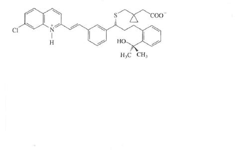 Solved: The structure of montelukast antiasthma drug, is should be... | Chegg.com