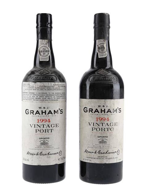 1994 Graham's Vintage Port - Lot 158939 - Buy/Sell Fortified & Dessert ...