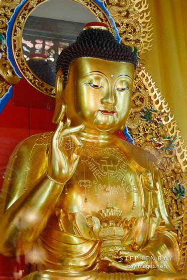 Photo: Golden Buddha in Po Lin Monastery.