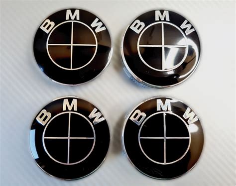 BMW Wheel Centre Caps (set of 4) Full Black