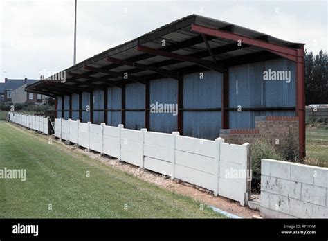 Covered area at Sutton Town FC Football Ground, Priestsic Road, Sutton-in-Ashfield ...