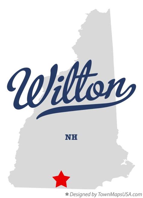 Map of Wilton, NH, New Hampshire