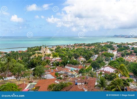 Aerial View of Olinda and Recife Skyline - Olinda, Pernambuco, Brazil Stock Image - Image of ...