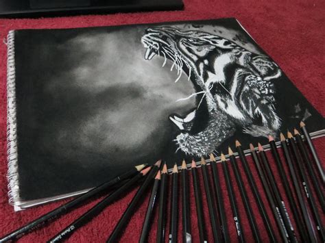 Tiger Roar Drawing...!!! by skrillex8 on DeviantArt