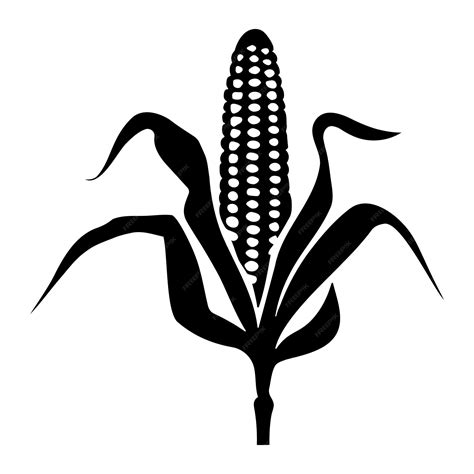 Premium Vector | Corn silhouette icon isolated vector illustration