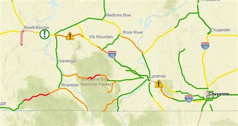 WYDOT District 1 on Twitter: "Road conditions vary greatly in SE ...