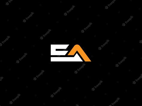 Premium Vector | EA logo design