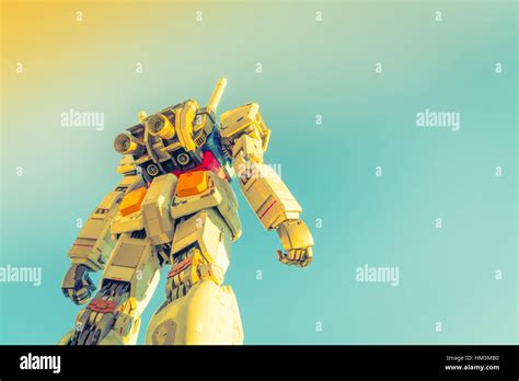 Full size Gundam Performances Outside DiverCity Tokyo Plaza, Odaiba, Tokyo, Japan - 27 November ...