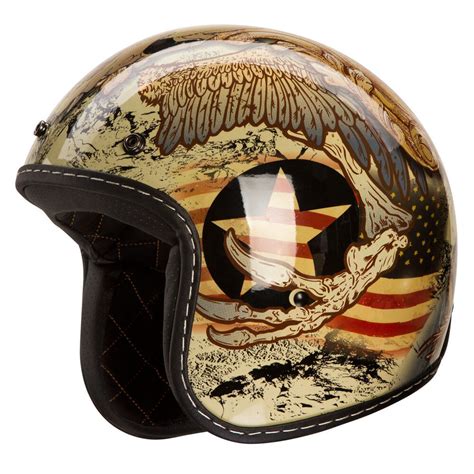 IV2 Retro 3/4 Style "ANTIQUE" Design, High Gloss, Retro Motorcycle Helmet [DOT] | eBay