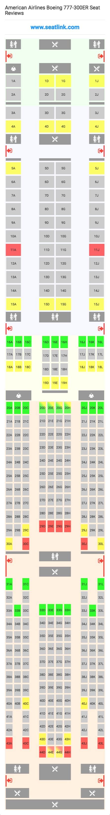 American Airlines Seat Map 777 300er | Cabinets Matttroy