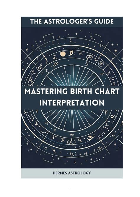 (PDF) Birth Chart Interpretation - Free Astrology Book PDF