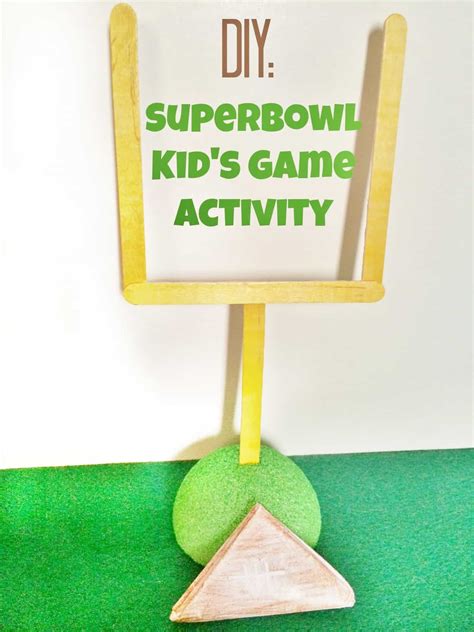 DIY Superbowl Kids Paper Football Game Activity