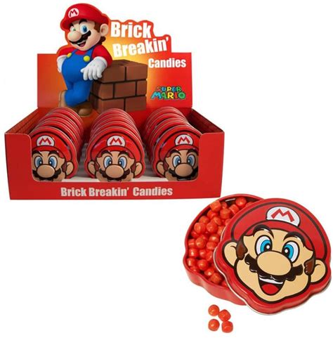 Nintendo Super Mario Brick Breakin' Jawbreaker Candies - Candy 17g Tin