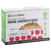 Lunchskins Compostable Quart Unbleached Paper Bags - Shop Storage Bags at H-E-B