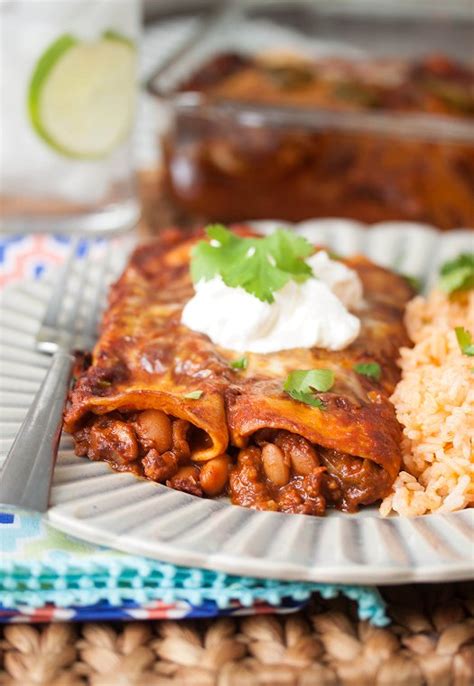 Bean and Cheese Enchiladas » Tide & Thyme