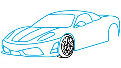 Simple Car Drawing Step By Step : Car Easy Kids Step Simple Police ...