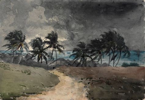 Winslow Homer (1836 — 1910, USA) Storm, Bahamas. 1885 watercolor on ...