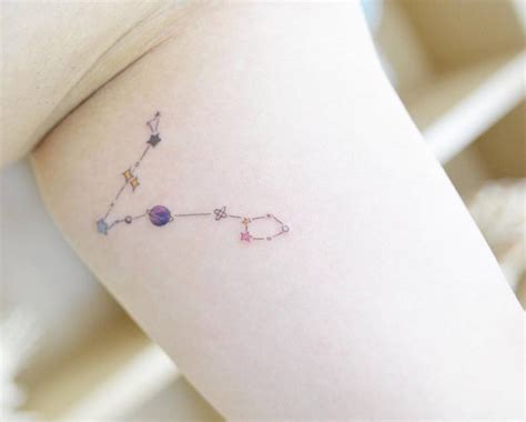 30 Pisces Constellation Tattoo Designs, Ideas and Meanings for Zodiac Lovers - Tattoo Me Now