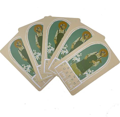 Year of St Joseph Prayer Cards - Official Saint India | Ubuy