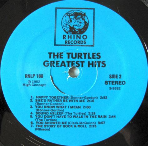 The Turtles - The Turtles Greatest Hits - Used Vinyl - High-Fidelity Vinyl Records and Hi-Fi ...