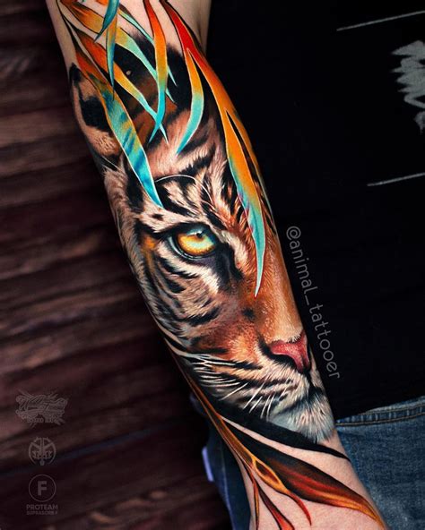 Tiger Tattoo Sleeve, Lion Tattoo Sleeves, Full Sleeve Tattoos, Sleeve Tattoos For Women, Cool ...