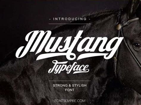 Mustang Script Font Free Download - Fonts Empire