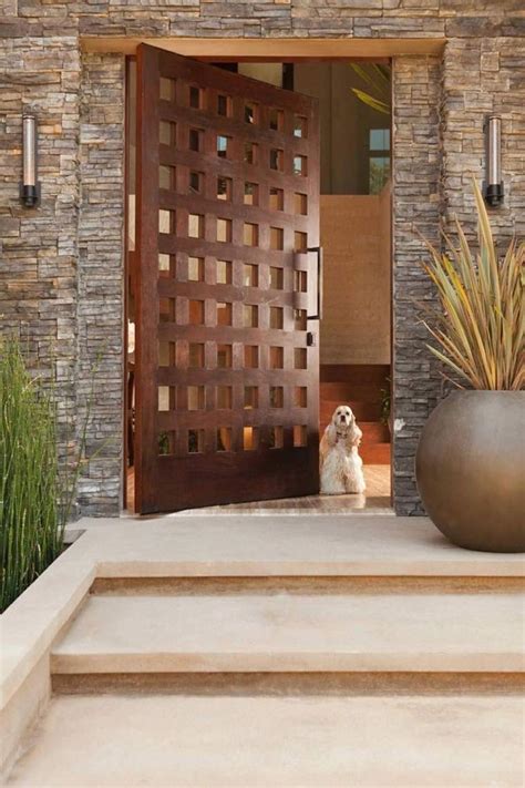 32 The Best Modern Front Entrance Exterior Design Ideas - MAGZHOUSE