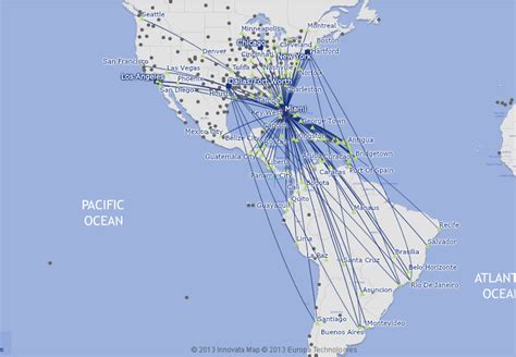 American Airlines route map - South America | Route map, American airlines, South america