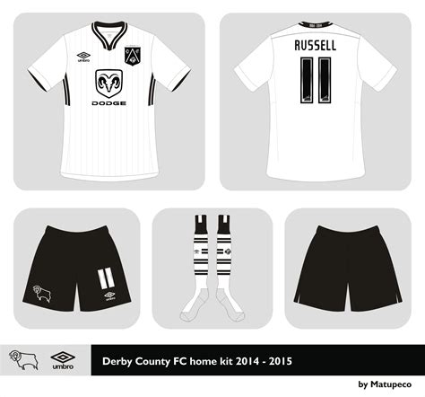 Derby County FC home kit 2014 - 2015