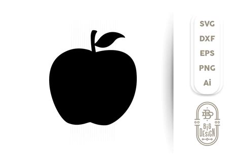 Apple SVG Cut File - Apple silhouette (255700) | SVGs | Design Bundles