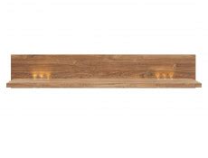 Modern Living Room Wall Mounted Floating Panel Shelf LED Light 139cm ...