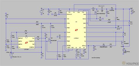 Analog Dimming LED Driver Circuit - YouSpice