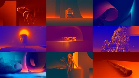 These idents play with images from some of the most famous series and movies featured on OCS.