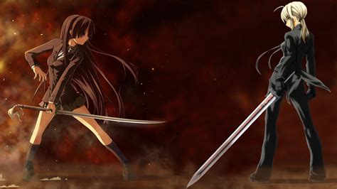 Anime Girl Sword Fight - 1920x1080 Wallpaper - teahub.io