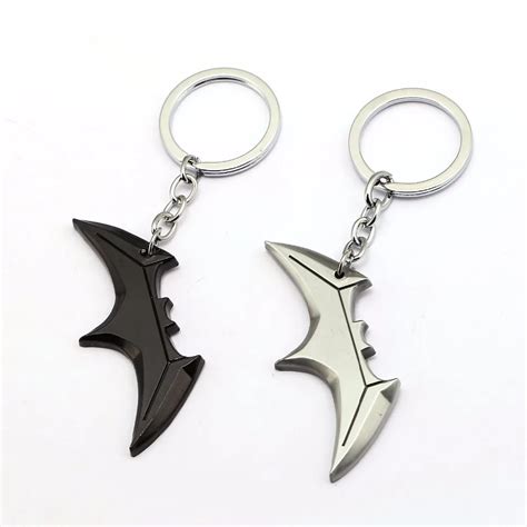 BATMAN Keychain Justice League Keychain Batman Bat Man Key Ring Holder Car Chaveiro For Women ...