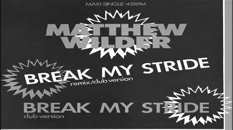 Matthew Wilder - Break My Stride ( Remix ) - YouTube