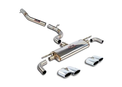 Best Exhaust - Supersprint Audi TT Quattro mk3 cat-back exhaust w/ quad tips 120x80 loud 772013 ...