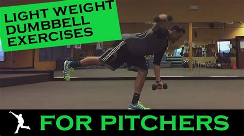 light weight dumbbell exercises for Pitchers - YouTube