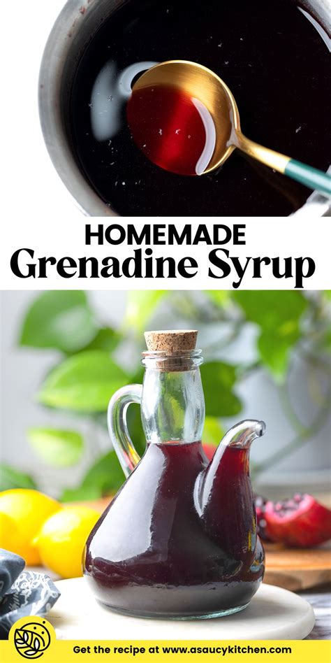 Homemade Grenadine Syrup - A Saucy Kitchen