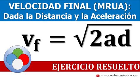 Ejercicio Resuelto De Velocidad Final Mrua Youtube En | The Best Porn Website