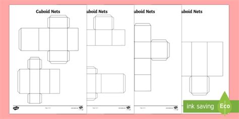 Rectangle Box Templates | 3D Cuboid Nets (teacher made)