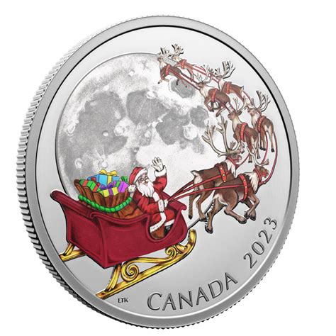 2023 Canadian $20 The Magic of the Season - 1 oz Fine Silver Coin with Black Light Effect