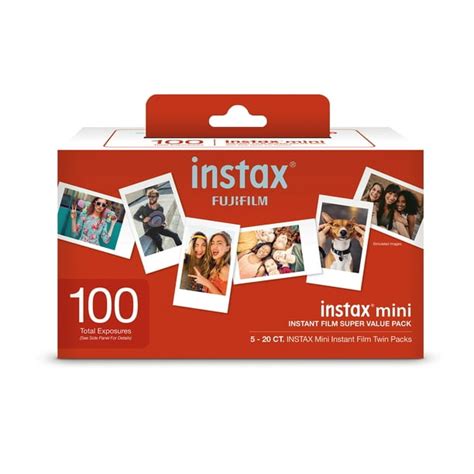 Fujifilm Instax Mini Film Super Value Pack (100 Film Pack) - Walmart ...