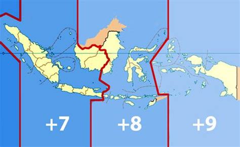 Peta Indonesia Pembagian Waktu - IMAGESEE